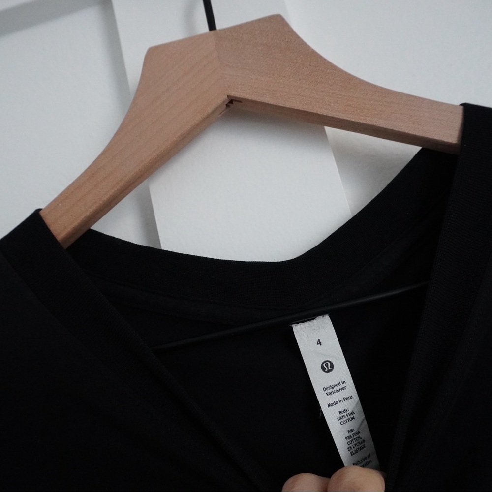 Lululemon Black Long Sleeve Tee - Picture 2 of 3